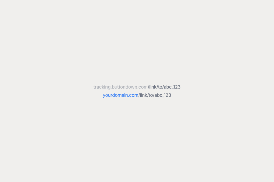 Custom click tracking domains