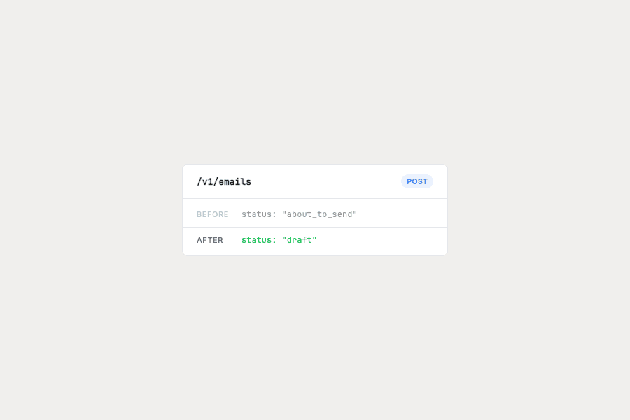 Safer defaults for the email creation API